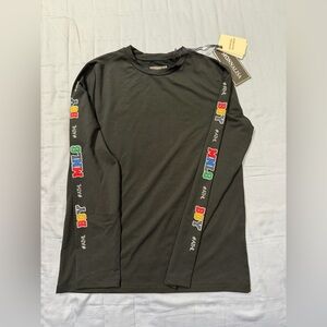 MonnaLisa Athleisure Black Long Sleeve Shirt NWT!